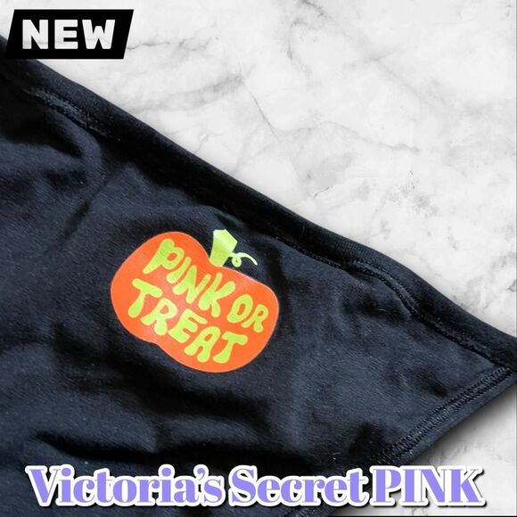 NEW Victoria’s Secret PINK “Pink or Treat” Halloween Thong – Size XL - Picture 2 of 4